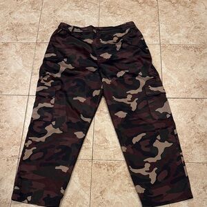 Bar III Black and Brown Cargo Pants